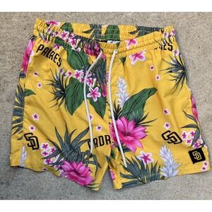 Men's Hurley x 47 Brand Shorts Multicolor Board L Pocket San Diego Padres MLB